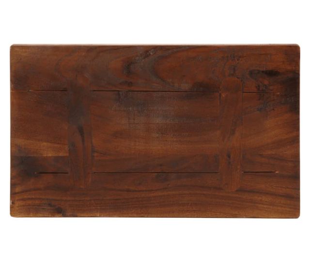 tömör újrahasznosított fa téglalap alakú asztallap 50x20x3,8 cm