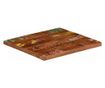 tömör újrahasznosított fa négyzet alakú asztallap 40x40x2,5 cm
