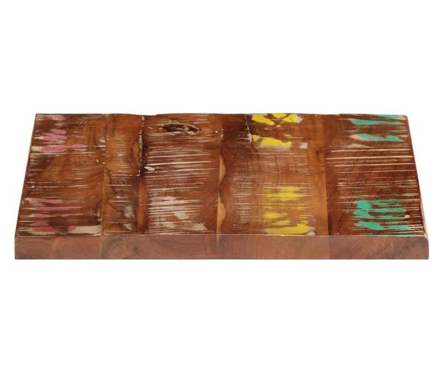 tömör újrahasznosított fa négyzet alakú asztallap 40x40x2,5 cm