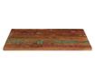 tömör újrahasznosított fa téglalap alakú asztallap 90x70x3,8 cm