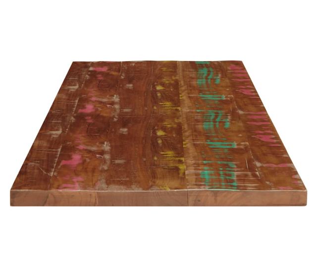 tömör újrahasznosított fa téglalap alakú asztallap 120x60x2,5cm