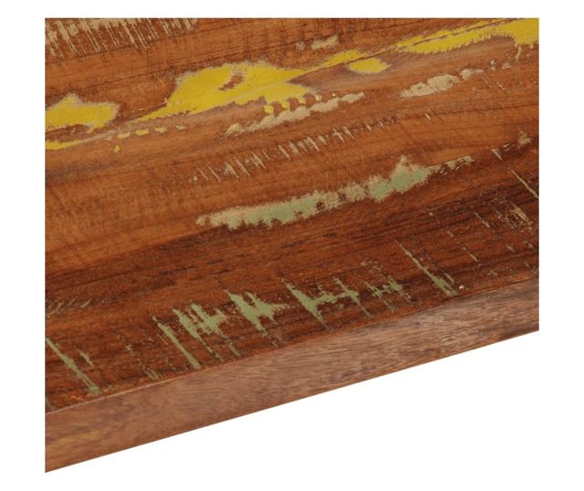 tömör újrahasznosított fa téglalap alakú asztallap 160x20x2,5cm