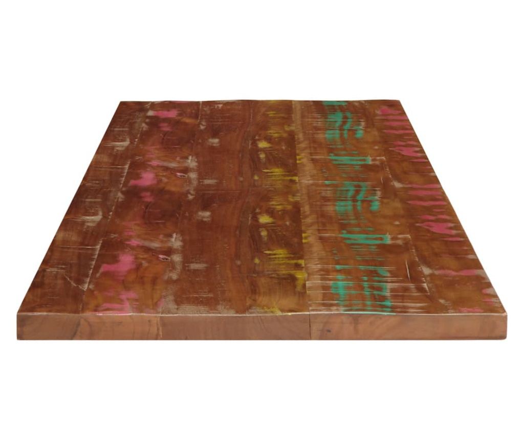 Stolní deska 100x50x3,8cm obdélníková masivní recyklované dřevo - 4