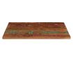 tömör újrahasznosított fa téglalap alakú asztallap 80x70x2,5 cm