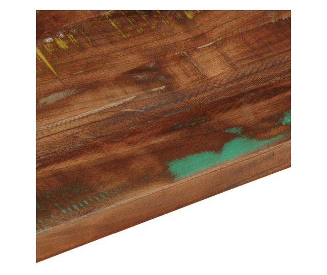 tömör újrahasznosított fa téglalap alakú asztallap 90x70x3,8 cm