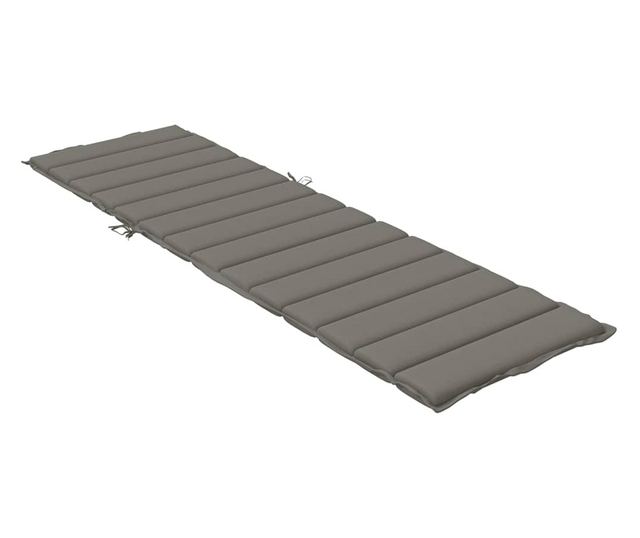 melange sötétszürke szövet napozóágypárna 200 x 50 x 4 cm