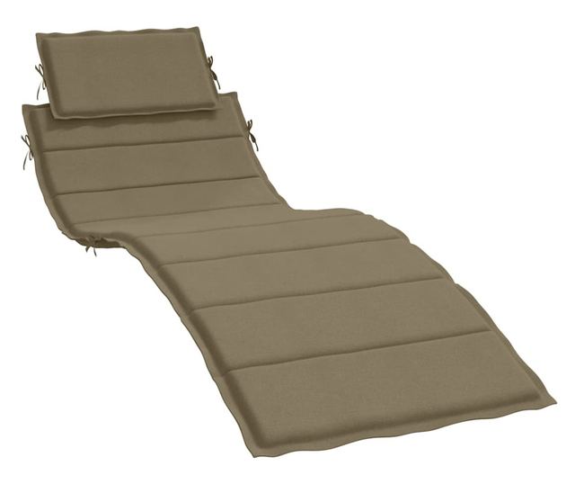 melange tópszínű szövet napozóágy párna 186 x 58 x 3 cm