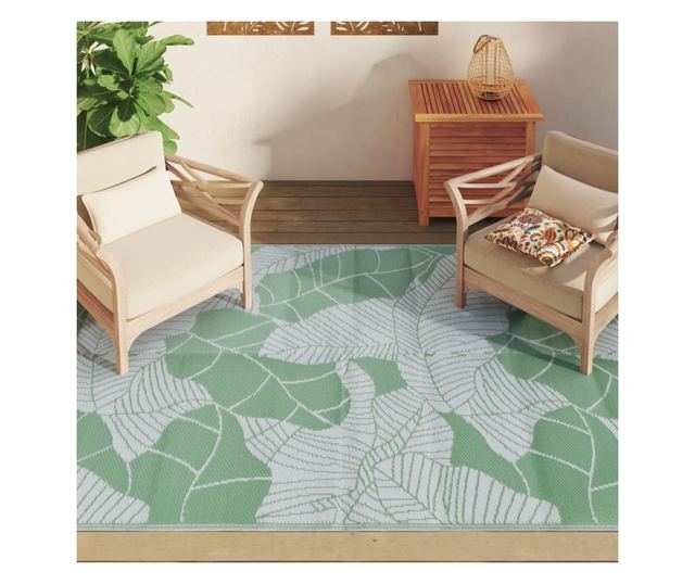 zöld polipropilén kültéri szőnyeg 160 x 230 cm