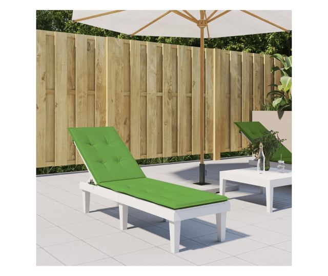 melange zöld szövet nyugágypárna (75+105) x 50 x 3 cm