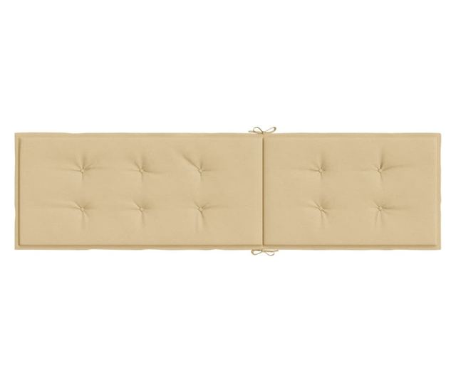 melange bézs szövet nyugágypárna (75+105) x 50 x 3 cm