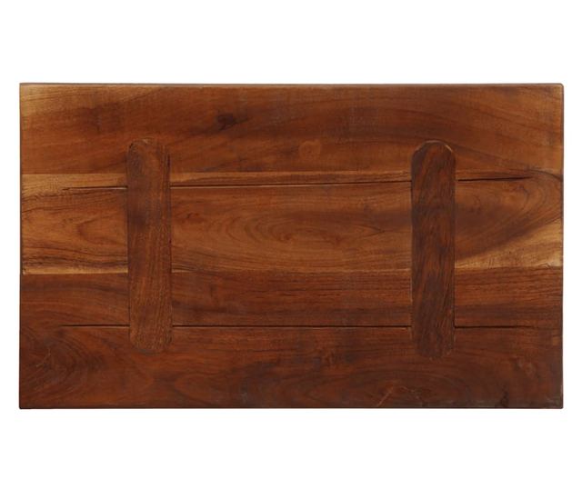 tömör újrahasznosított fa téglalap alakú asztallap 40x20x2,5 cm