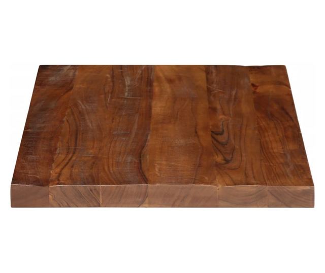 tömör újrahasznosított fa téglalap alakú asztallap 80x70x2,5 cm