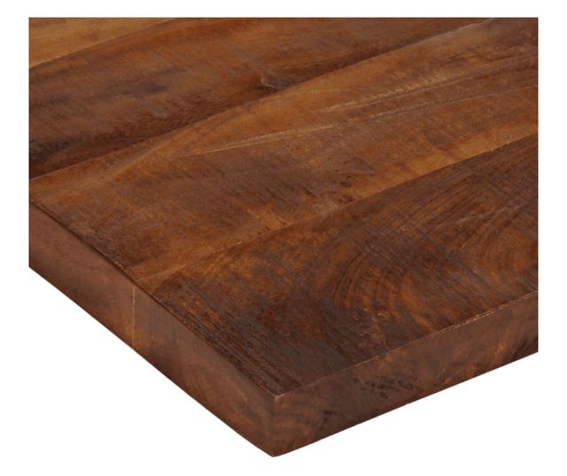 tömör újrahasznosított fa téglalap alakú asztallap 80x70x2,5 cm