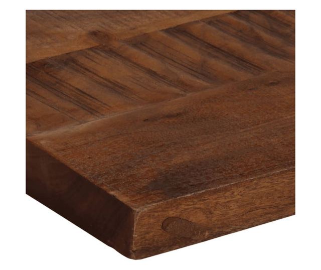 tömör újrahasznosított fa téglalap alakú asztallap 110x20x2,5cm