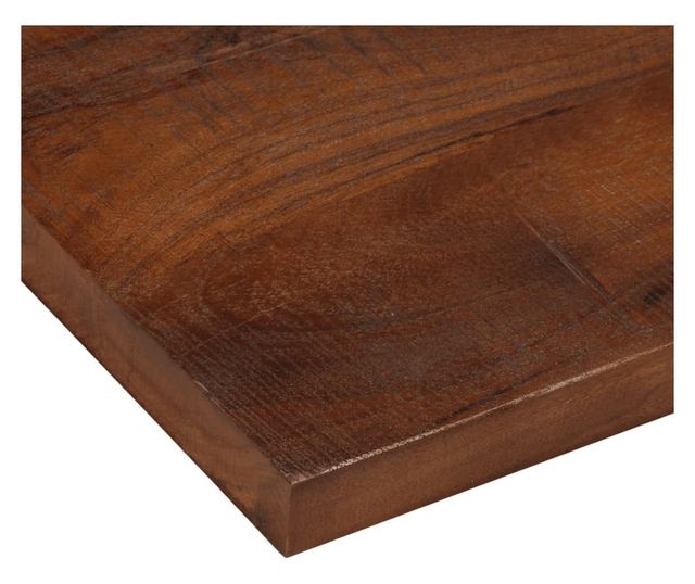 tömör újrahasznosított fa téglalap alakú asztallap 90x20x2,5 cm