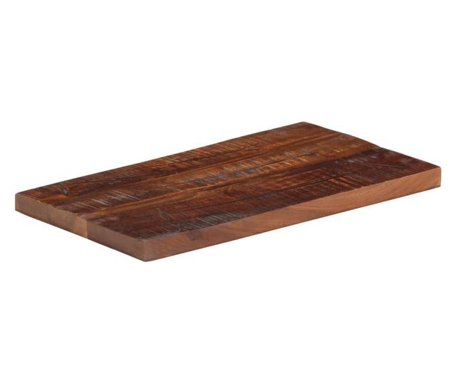 tömör újrahasznosított fa téglalap alakú asztallap 40x20x2,5 cm