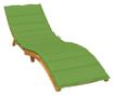 melange zöld szövet napozóágy párna 200 x 50 x 4 cm