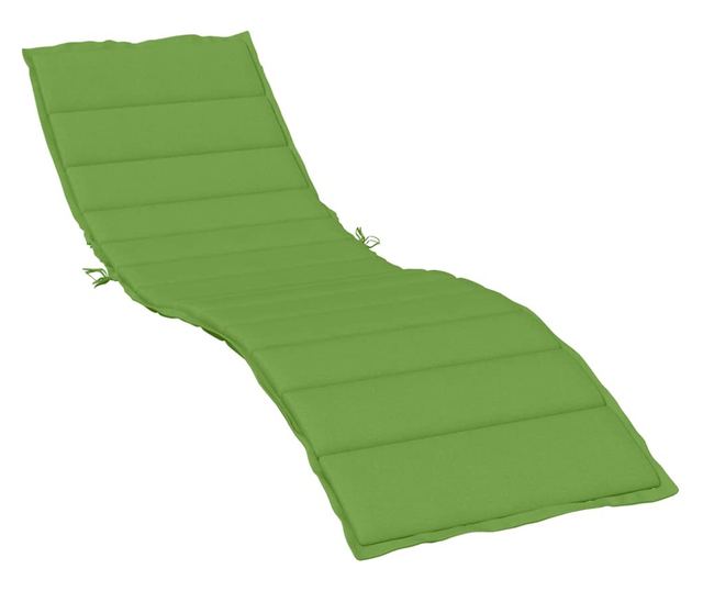 melange zöld szövet napozóágy párna 200 x 50 x 4 cm