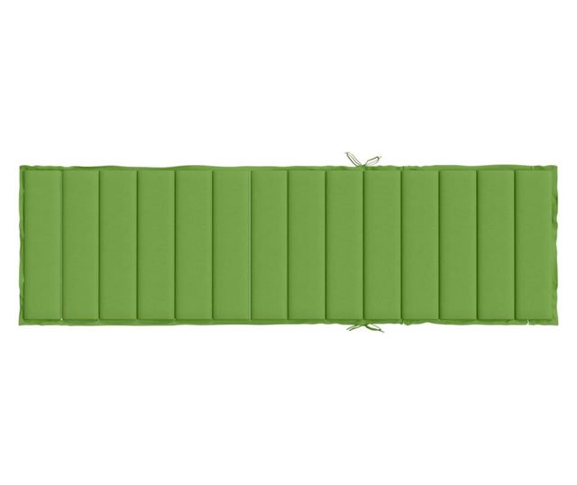 melange zöld szövet napozóágy párna 200 x 50 x 4 cm