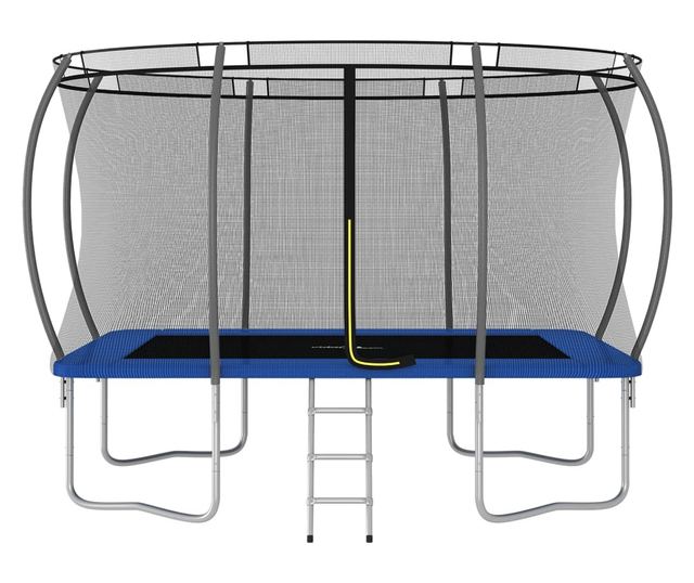 négyszögű trambulinszett 335 x 244 x 90 cm 150 kg