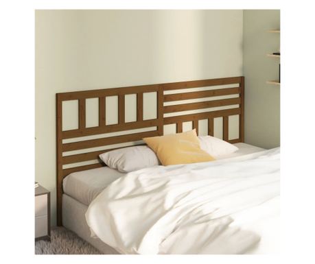 Tepih za krevet, smeđa boja meda, 206x4x100 cm, masivno drvo bora