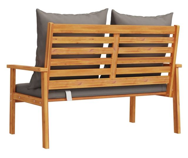 tömör akácfa kerti kanapé párnával 120 cm