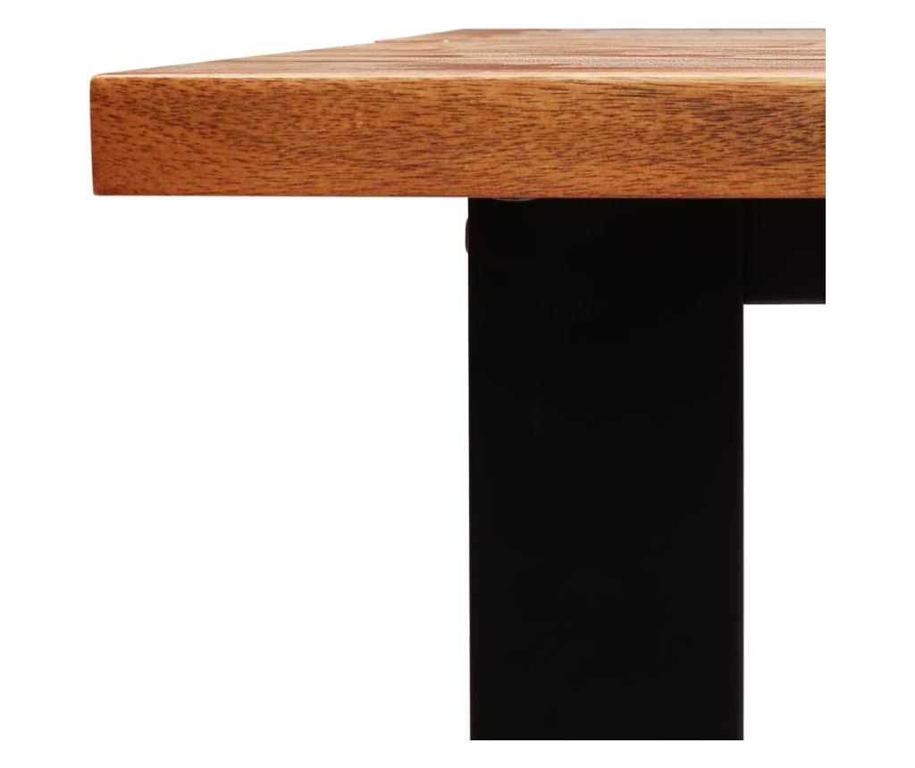 Комплект за хранене от 3 части, естествени ръбове, масивен акациев дървен материал - 8