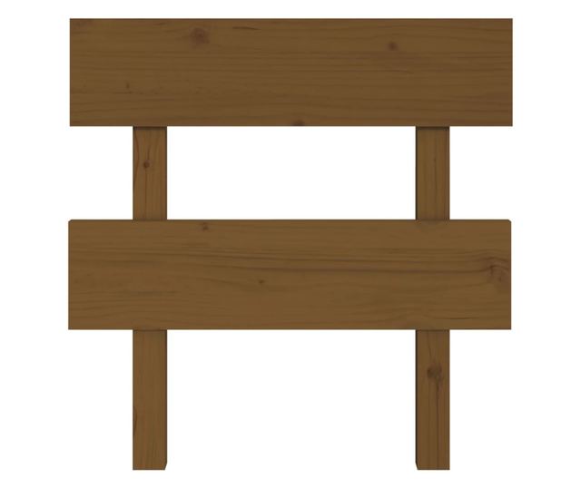 Bed headboard, honey brown, 103.5x3x81 cm, solid pine wood