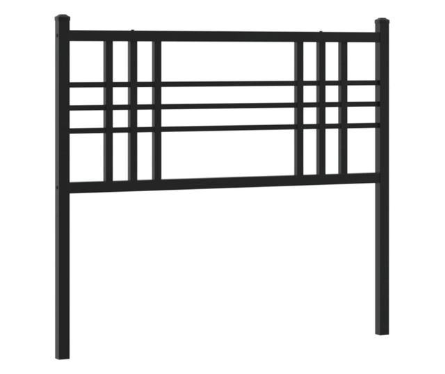 fekete fém fejtámla 90 cm