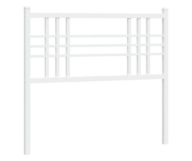 fehér fém fejtámla 100 cm