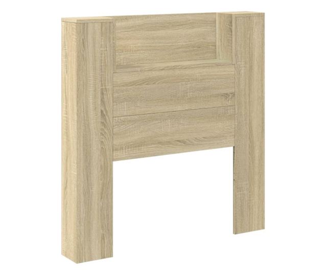 Табла с гардероб и LED, дъб сонома, 100x16.5x103.5 см