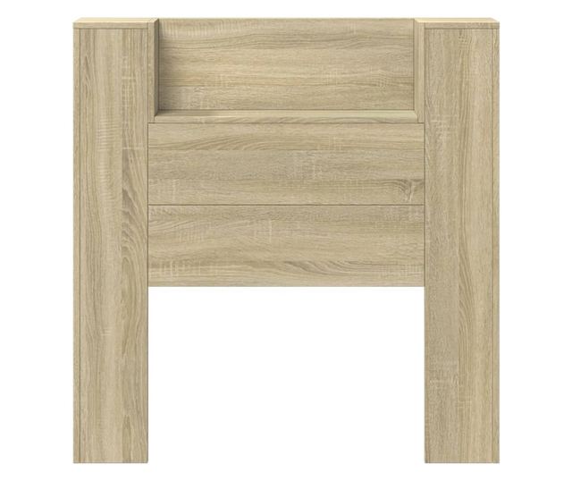 Табла с гардероб и LED, дъб сонома, 100x16.5x103.5 см