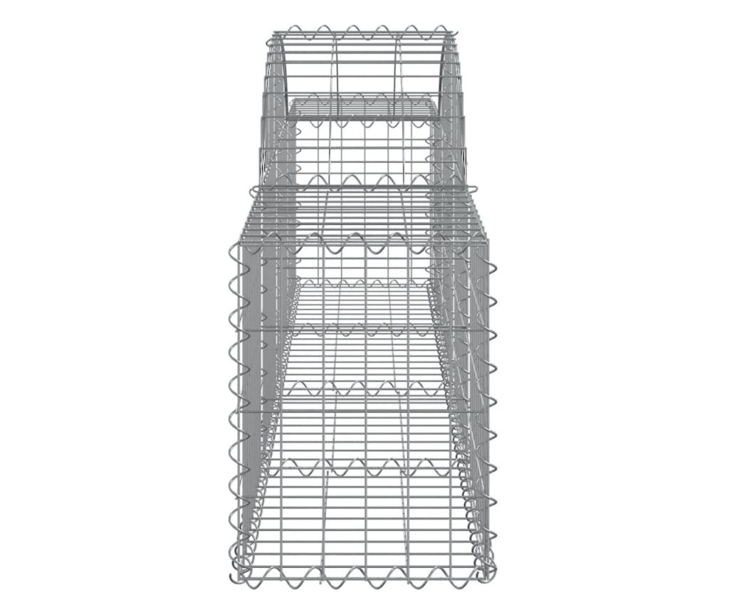 Габионни кошници извити 11 бр., 200x30x40/60 см, поцинковано желязо - 5