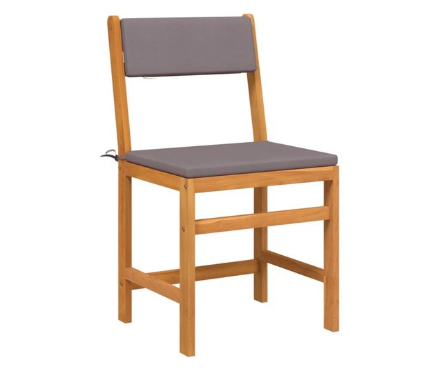 3 részes tömör akácfa erkélyszett párnákkal