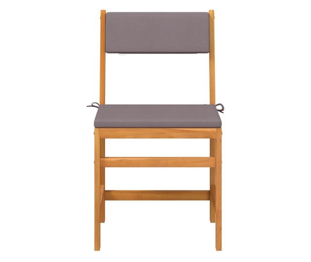 3 részes tömör akácfa erkélyszett párnákkal