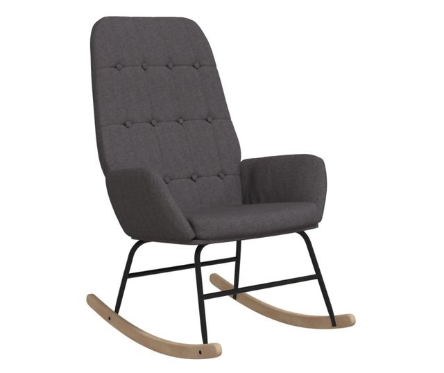 Stolica za ljuljanje, tamno siva, tekstilni materijal