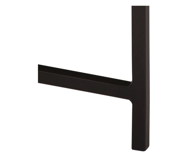 tömör mangófa és vas dohányzóasztal 54 x 54 x 35 cm