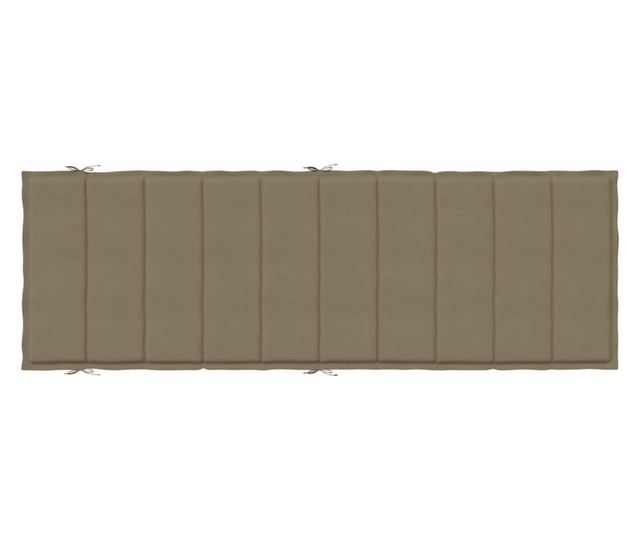 melange tópszínű szövet napozóágy párna 186 x 58 x 3 cm