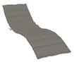 melange sötétszürke szövet napozóágypárna 200 x 50 x 4 cm