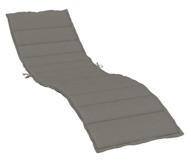 melange sötétszürke szövet napozóágypárna 200 x 50 x 4 cm