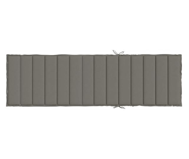 melange sötétszürke szövet napozóágypárna 200 x 50 x 4 cm