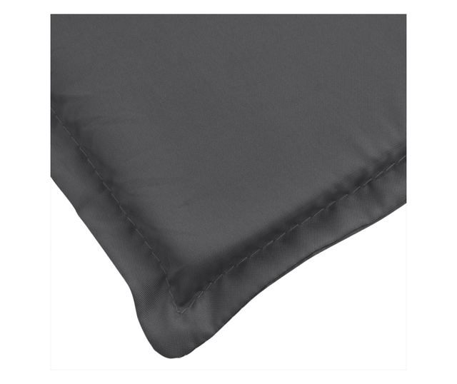 melange antracitszürke szövet kerti padpárna 200 x 50 x 7 cm