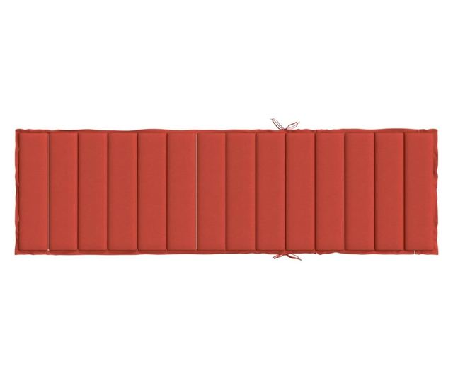 melange piros szövet napozóágy párna 200 x 60 x 4 cm