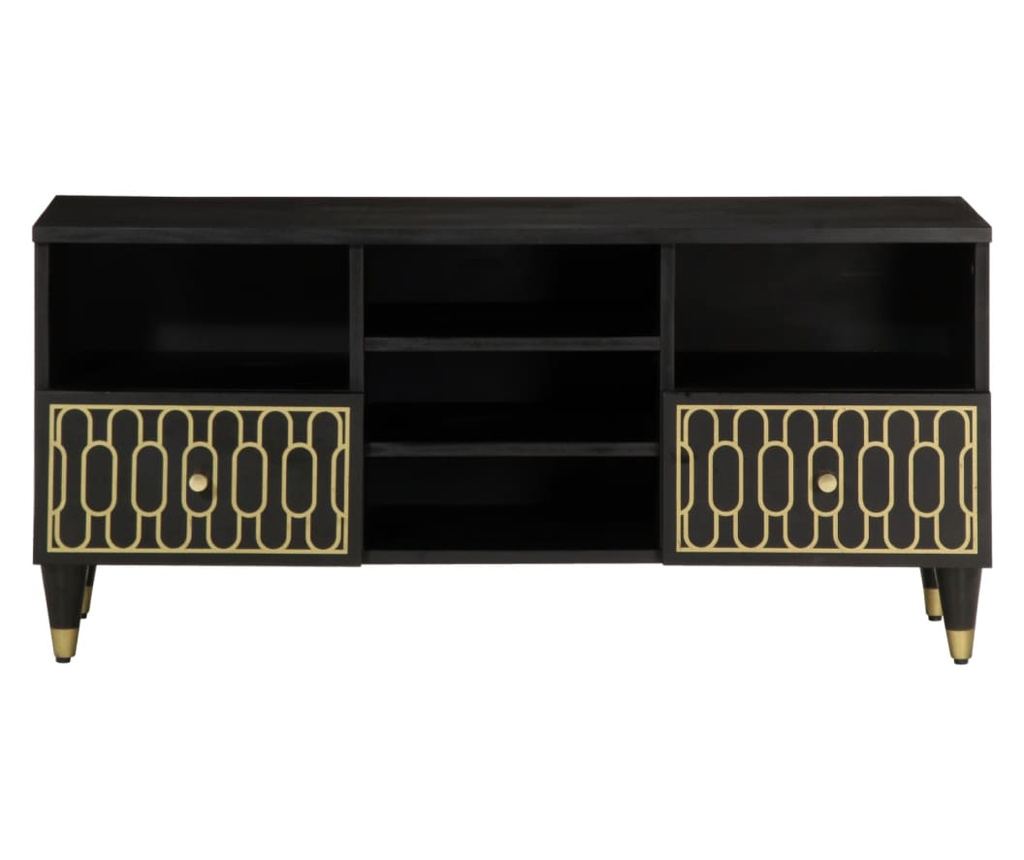 TV skříňka 100 x 33 x 46 cm masivní mangovníkové dřevo - 3