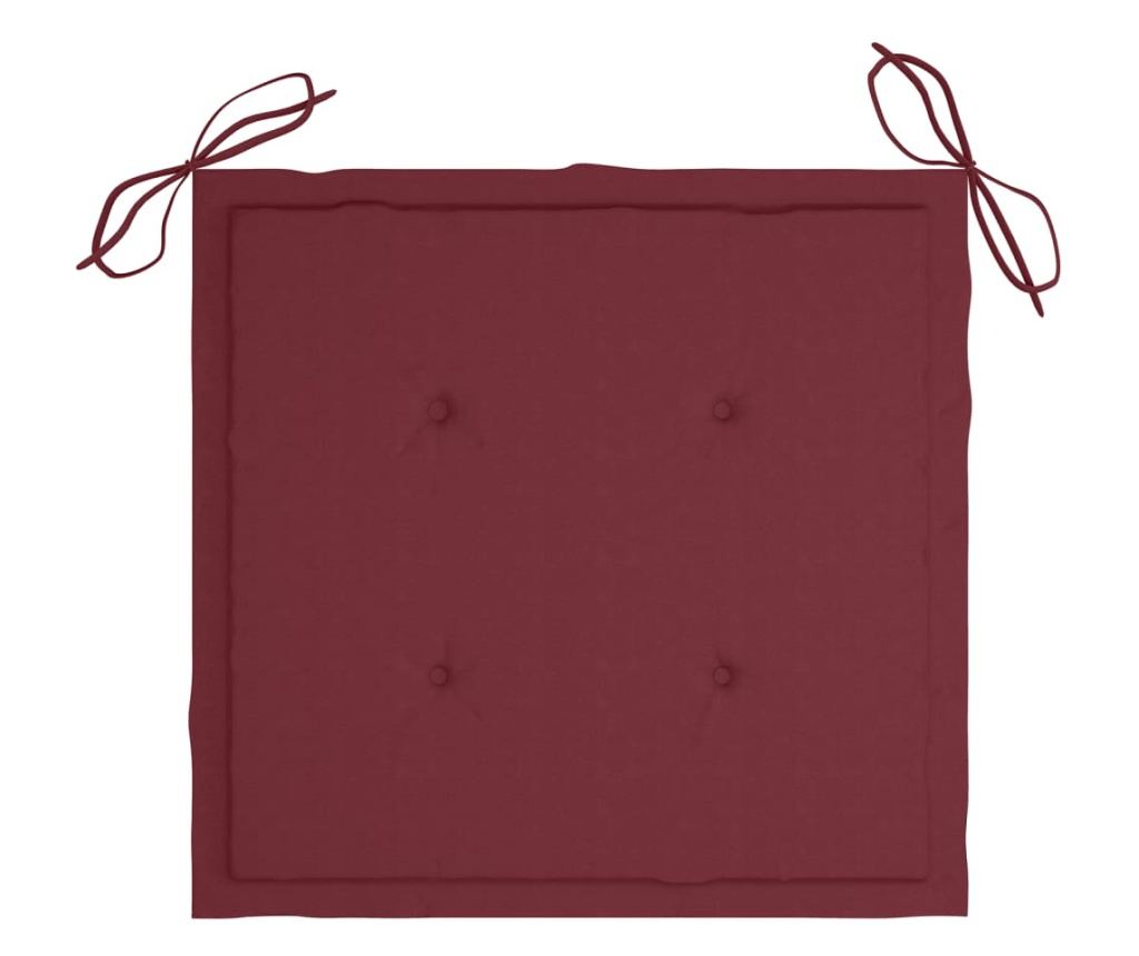 Градински столове с масичка за чай и възглавници, масивна акациева дървесина - 10