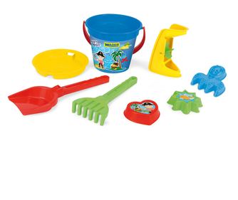 Set 8 forme pentru nisip, Wader, Multicolor