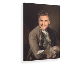 Compozitorul J. Christian Bach - Tablou canvas barbati personalizat - 30 x 20 cm