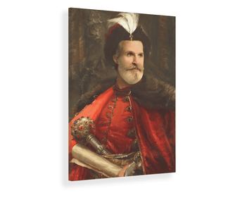 Comandantul Bohdan Khmelnytsky- Tablou canvas barbati personalizat - 40 x 30 cm