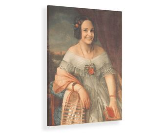 Tabloul pierdut al Clarei Adelheid Soterius - Tablou canvas femei personalizat - 40 x 30 cm