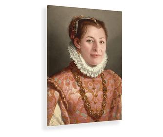 Portretul unei femei tinere - Tablou canvas femei personalizat - 60 x 40 cm